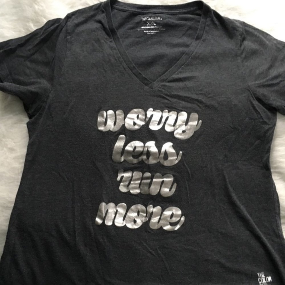 “Worry Less Run More” Tee